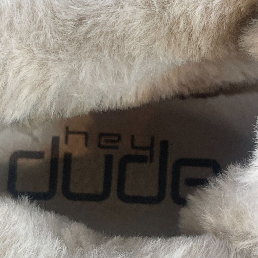 Hey Dude Britt Booties Womens 7 Coffee Dye Faux Fur Lined Cozy Moc Toe Warm - Picture 9 of 13